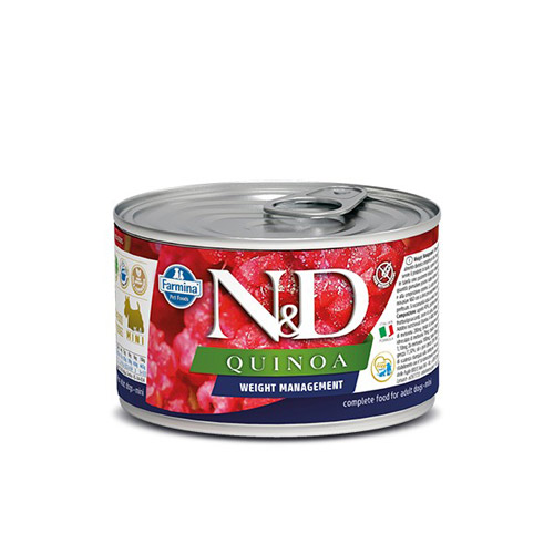 N&D Quinoa Weight Management konzerva za pse Mini Jagnjetina 140 g