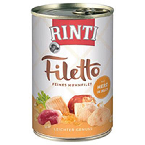 Rinti Fileti konzerva za pse Piletina i Srca u Želeu 420 g