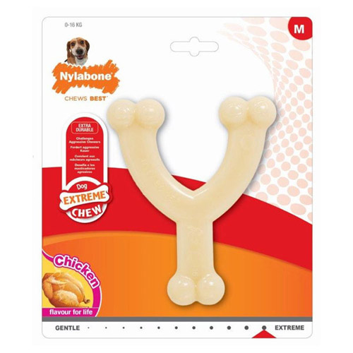 Nylabone igračka za pse račvasta kost sa mirisom Piletine