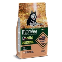 Monge BWild Grain Free Losos i Grašak 12 kg