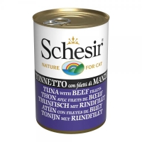 Schesir konzerva za mačke Tunjevina i Govedina u želeu 140 g