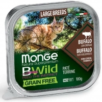 Monge Cat BWild Grain Free pašteta za mačke Bivo i Povrće 100 g