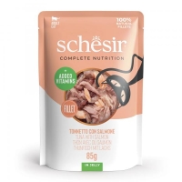 Schesir Pouch Complete Nutrition Tunjevina i losos u želeu 85 g