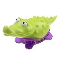GiGwi igračka za pse Suppa Puppa Aligator Zeleno - Ljubičasti 10 cm