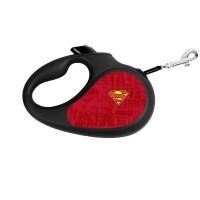 Collar WAUDOG Retractable povodac Superman Logo Red