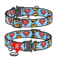 Collar WAUDOG ogrlica za pse sa metalnom kopčom Superman