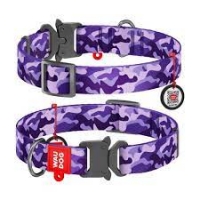 Collar WAUDOG ogrlica za pse sa metalnom kopčom Purple Camo