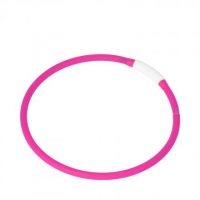 Pawise svetleća LED ogrlica za pse Pink 65 cm