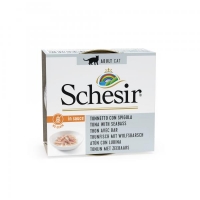 Schesir konzerva za mačke Tunjevina i Brancin u prirodnom sosu 70 g