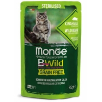 Monge Cat BWild Grain Free Sterilised sos Divlji Vepar 85 g