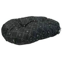 Wooff Oval Fashion jastuk za pse Crna
