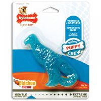 Nylabone igračka za štence plavi dinosaurus sa mirisom Piletine